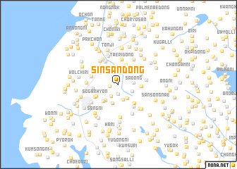 map of Sinsan-dong