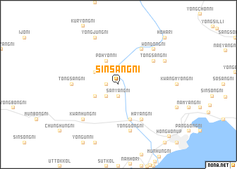 map of Sinsang-ni