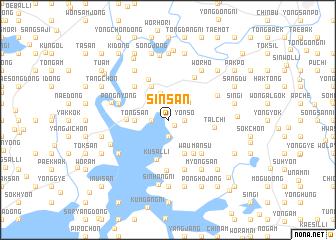 map of Sinsan