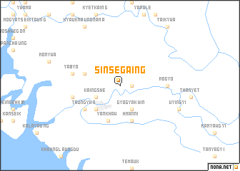 map of Sinsegaing