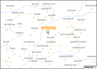 map of Sinséou