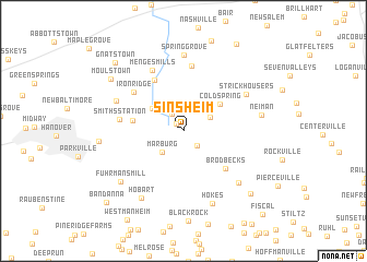 map of Sinsheim