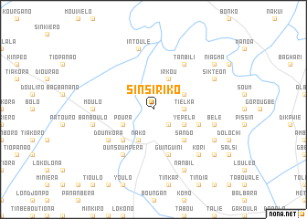 map of Sinsiriko