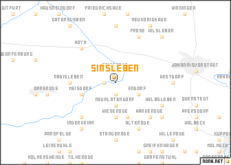 map of Sinsleben
