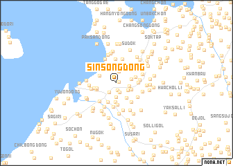 map of Sinsŏng-dong