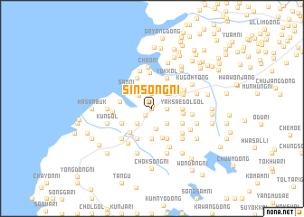 map of Sinsong-ni