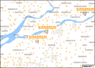 map of Sinsŏng-ni