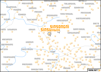 map of Sinsŏng-ni