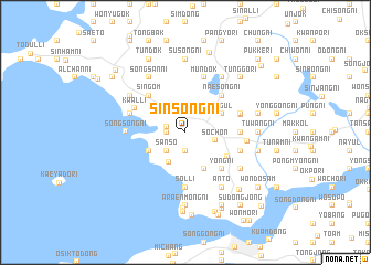 map of Sinsong-ni