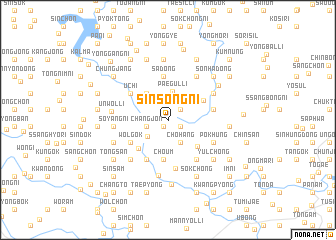 map of Sinsŏng-ni