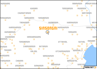 map of Sinsŏng-ni