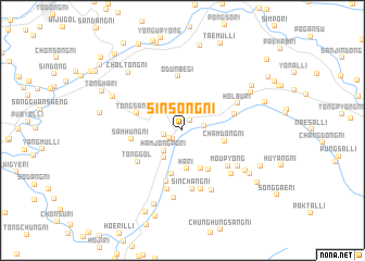 map of Sinsŏng-ni