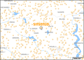 map of Sinsŏn-gol