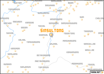 map of Sinsul-tong