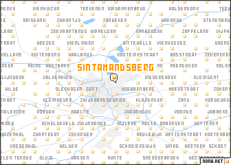 map of Sint-Amandsberg