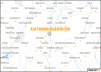 map of Sîntămăria de Piatră