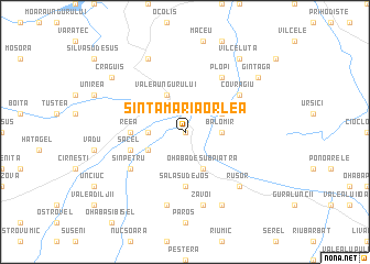 map of Sîntămăria-Orlea