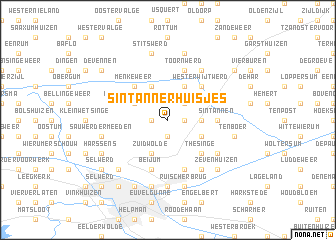 map of Sint Annerhuisjes