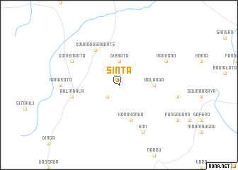 map of Sinta