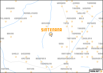 map of Sinténana