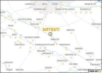 map of Sinteşti