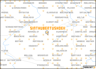 map of Sint-Hubertushoek