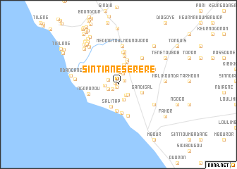 map of Sintiane Sérère