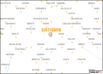 map of Sîntioana