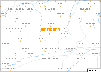 map of Sîntioana