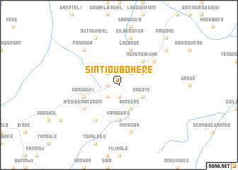 map of Sintiou Bohéré