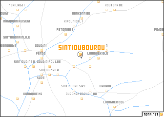 map of Sintiou Bourou