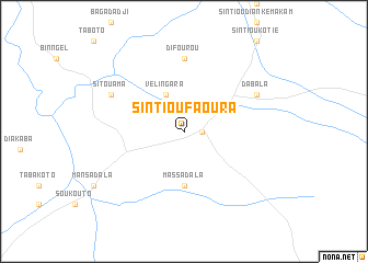 map of Sintiou Faoura