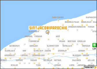 map of Sint Jacobiparochie