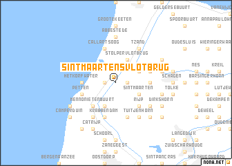 map of Sint Maartensvlotbrug