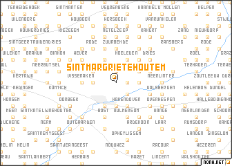 map of Sint-Margriete-Houtem