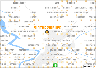 map of Sint-Mariaburg