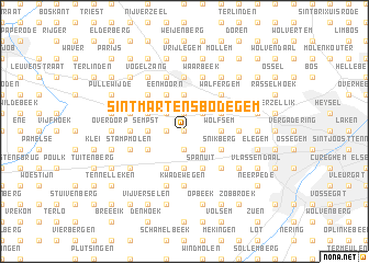 map of Sint-Martens-Bodegem