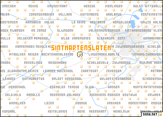 map of Sint-Martens-Latem