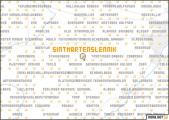 map of Sint-Martens-Lennik