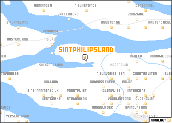 map of Sint Philipsland