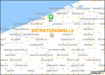 map of Sint-Pieters-Kapelle