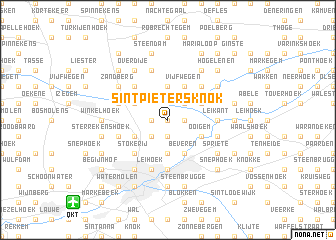 map of Sint-Pietersknok