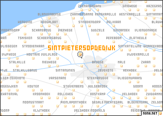 map of Sint-Pieters op de Dijk