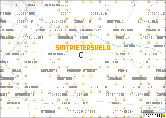 map of Sint-Pieters Veld