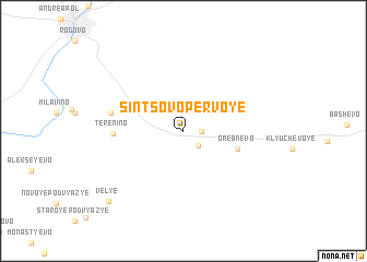 map of Sintsovo Pervoye