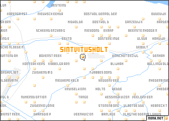 map of Sint Vitusholt