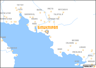 map of Sinuknipan