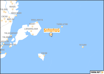 map of Sinunug