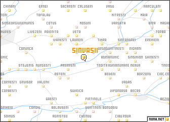 map of Sînvăsii