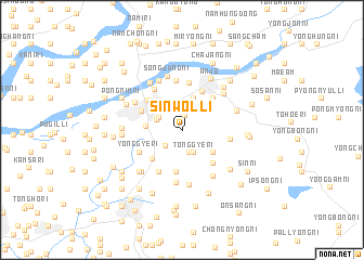 map of Sinwŏl-li